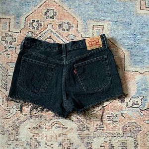 Levi’s 501 original Jean denim shorts size 29 black EUC
